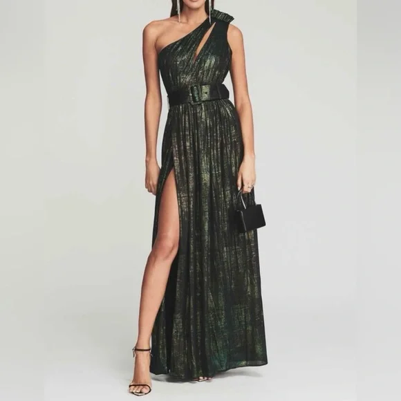 Retrofete Andrea Maxi Gown - Green - Picture 1 of 13